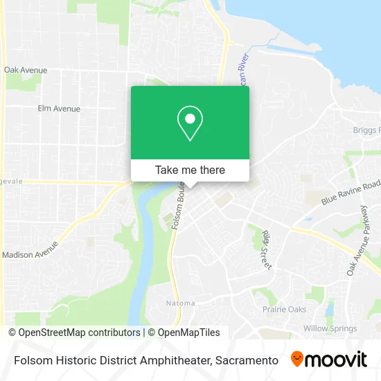 Mapa de Folsom Historic District Amphitheater