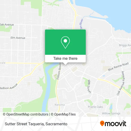 Mapa de Sutter Street Taqueria
