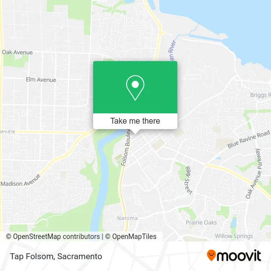 Mapa de Tap Folsom