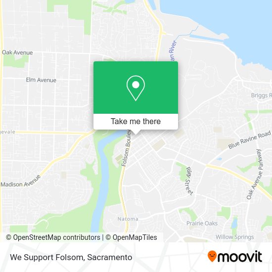 We Support Folsom map