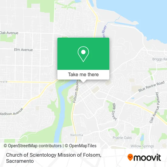 Mapa de Church of Scientology Mission of Folsom