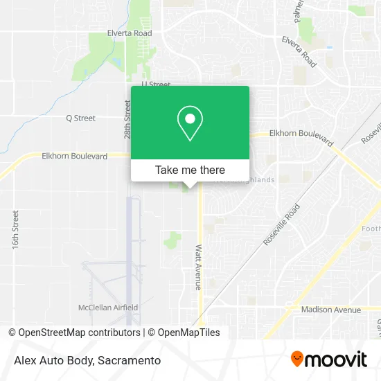 Mapa de Alex Auto Body