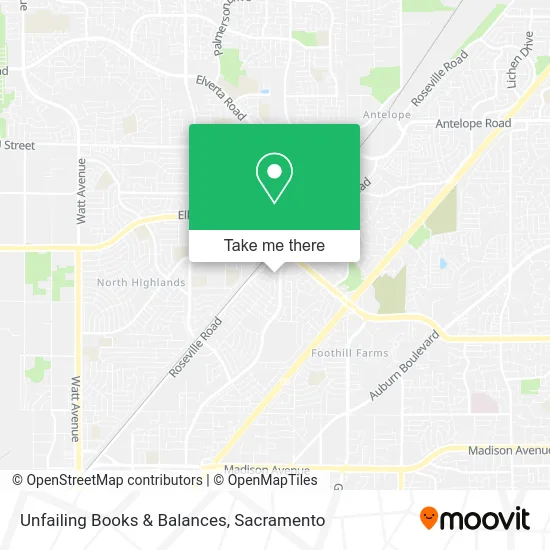Mapa de Unfailing Books & Balances