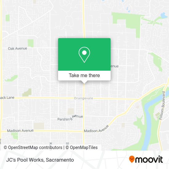 JC's Pool Works map