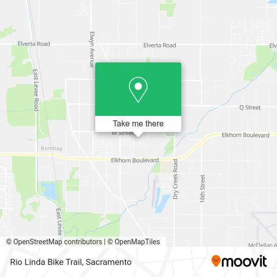 Rio Linda Bike Trail map