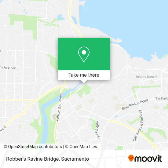 Robber's Ravine Bridge map