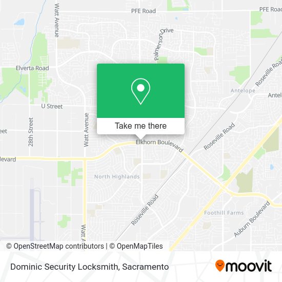 Dominic Security Locksmith map