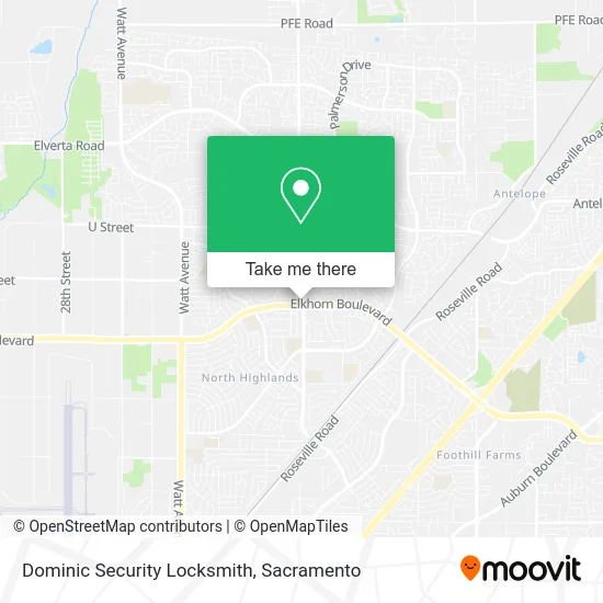 Mapa de Dominic Security Locksmith