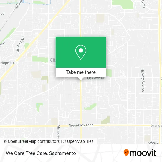We Care Tree Care map