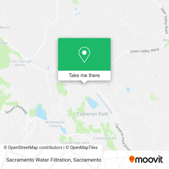 Sacramento Water Filtration map