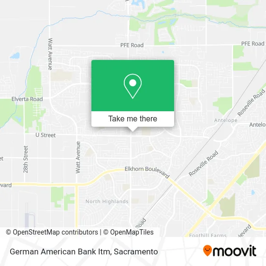 Mapa de German American Bank Itm