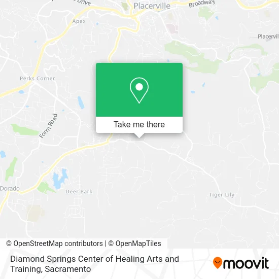 Diamond Springs Center of Healing Arts and Training map
