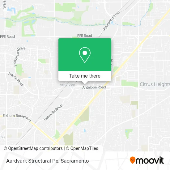 Mapa de Aardvark Structural Pe