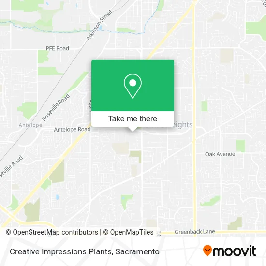 Mapa de Creative Impressions Plants