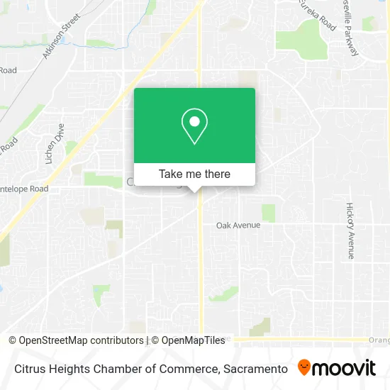 Citrus Heights Chamber of Commerce map