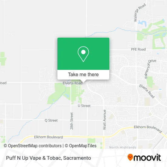 Mapa de Puff N Up Vape & Tobac