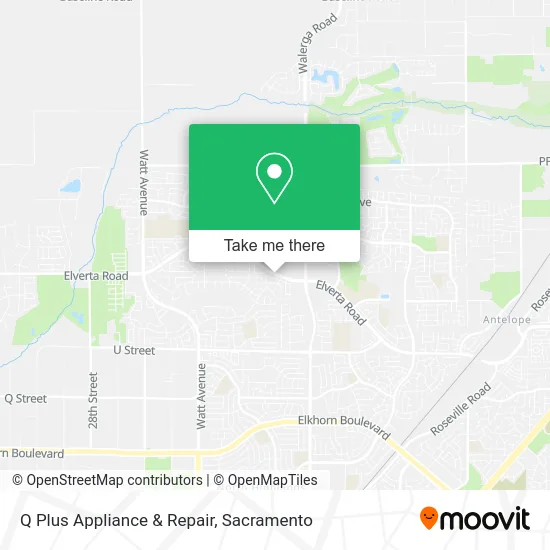 Mapa de Q Plus Appliance & Repair