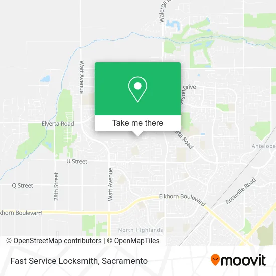 Mapa de Fast Service Locksmith