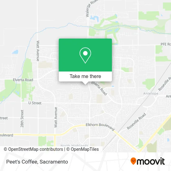 Mapa de Peet's Coffee