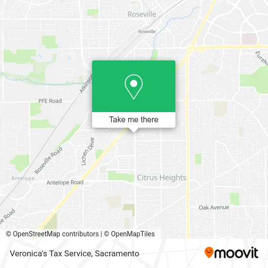 Veronica's Tax Service map