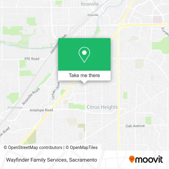 Wayfinder Family Services map