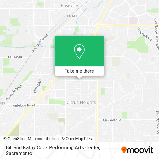 Bill and Kathy Cook Performing Arts Center map