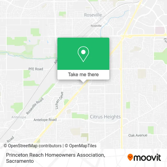 Princeton Reach Homeowners Association map