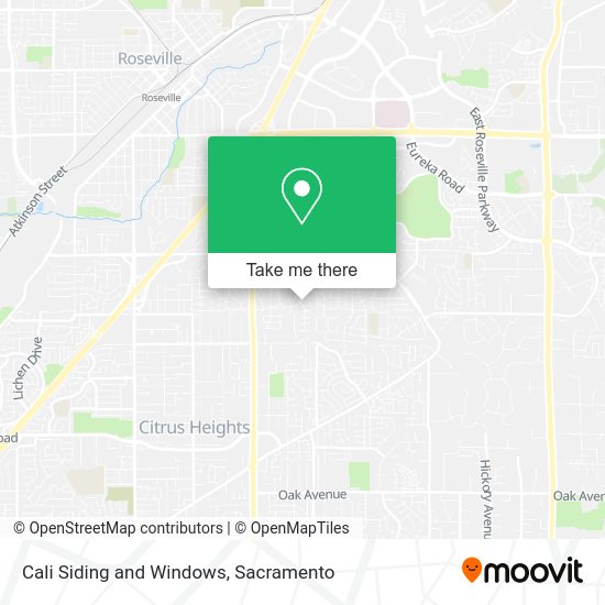 Cali Siding and Windows map