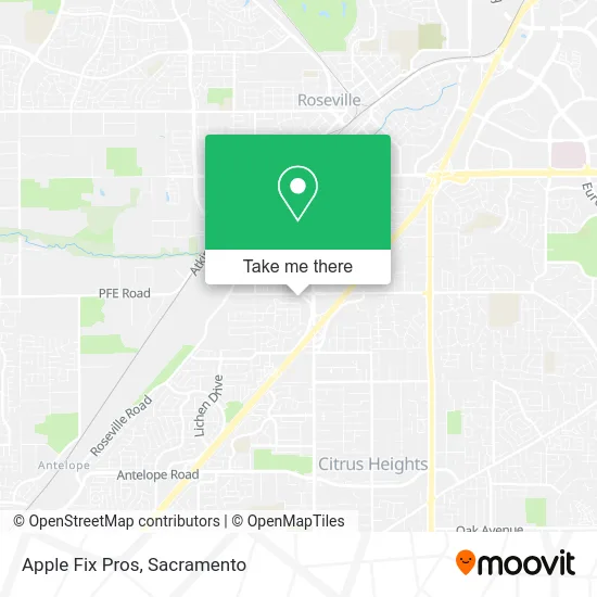 Apple Fix Pros map