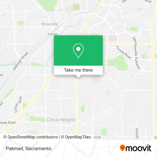 Mapa de Pakmail
