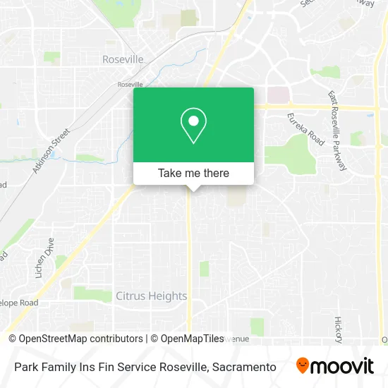 Mapa de Park Family Ins Fin Service Roseville