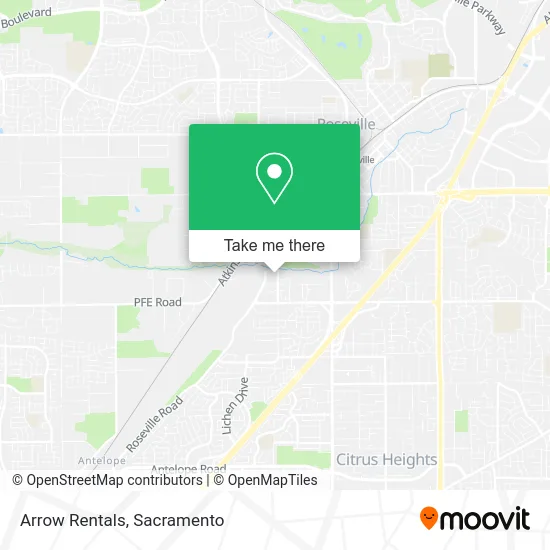 Arrow Rentals map