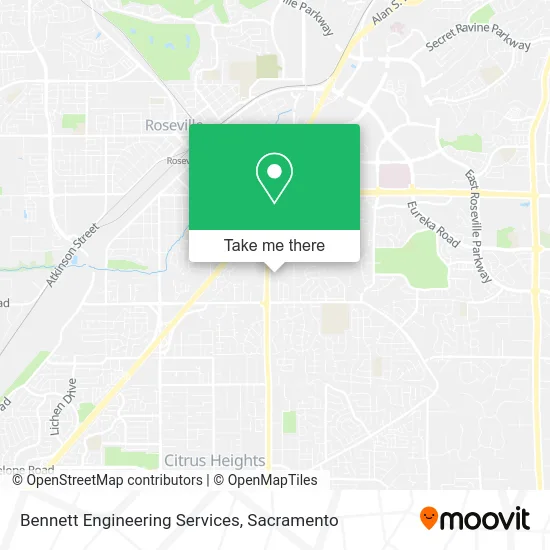 Bennett Engineering Services map