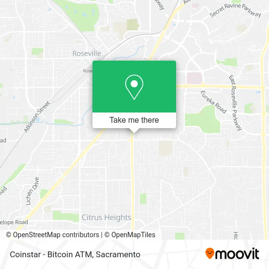 Mapa de Coinstar - Bitcoin ATM