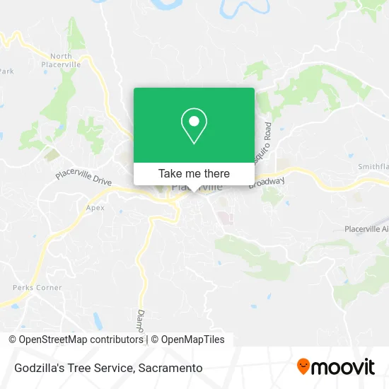 Godzilla's Tree Service map