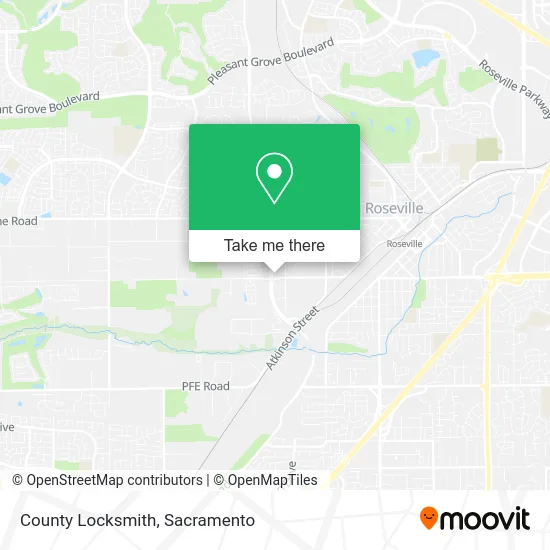 Mapa de County Locksmith