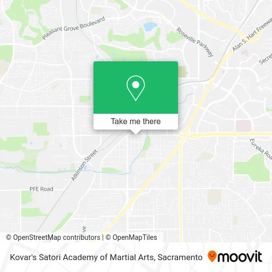 Mapa de Kovar's Satori Academy of Martial Arts