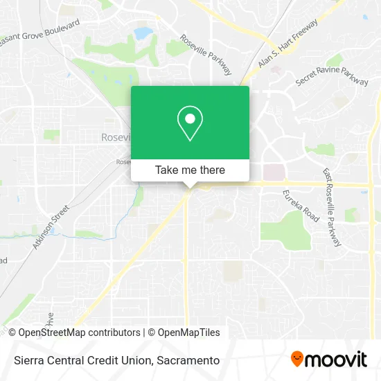Sierra Central Credit Union map
