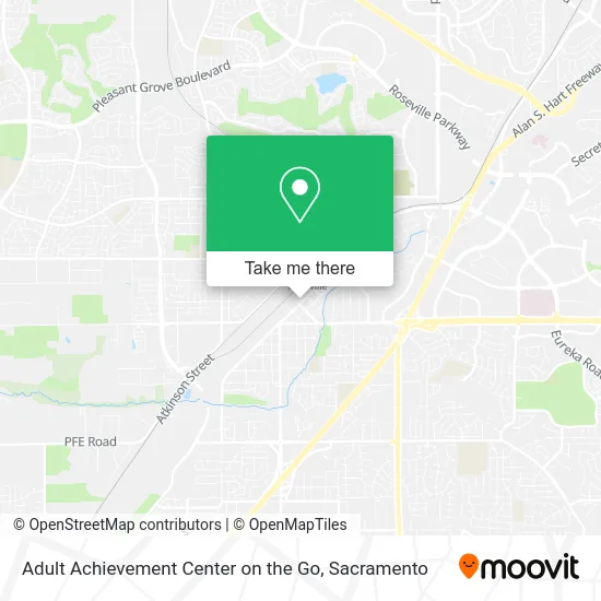 Mapa de Adult Achievement Center on the Go