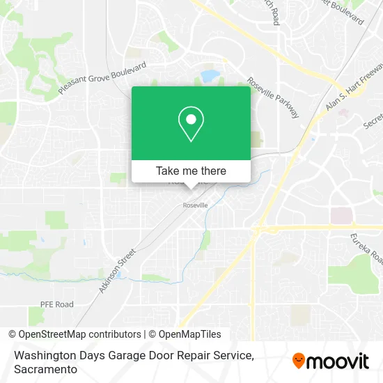 Washington Days Garage Door Repair Service map