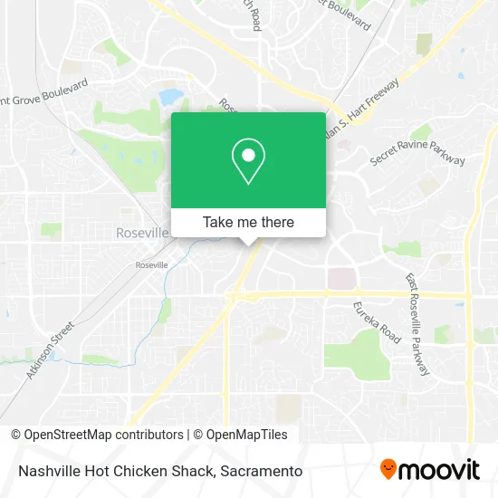 Mapa de Nashville Hot Chicken Shack