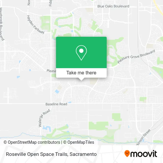Roseville Open Space Trails map