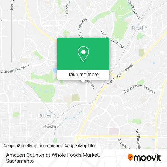 Mapa de Amazon Counter at Whole Foods Market