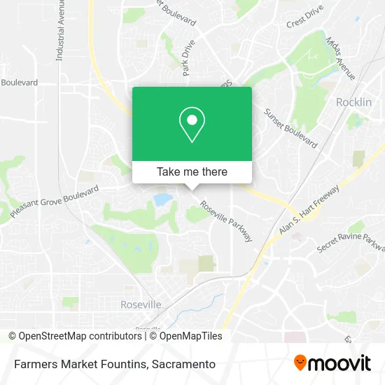 Farmers Market Fountins map
