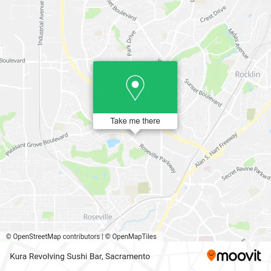 Mapa de Kura Revolving Sushi Bar