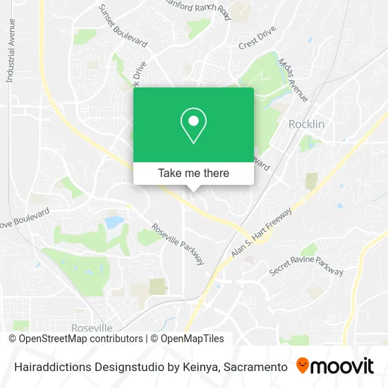 Mapa de Hairaddictions Designstudio by Keinya