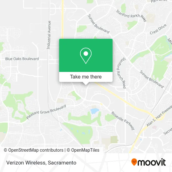 Mapa de Verizon Wireless