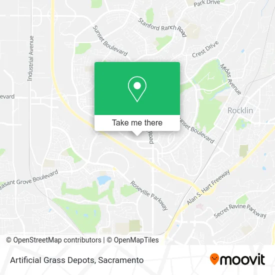 Artificial Grass Depots map