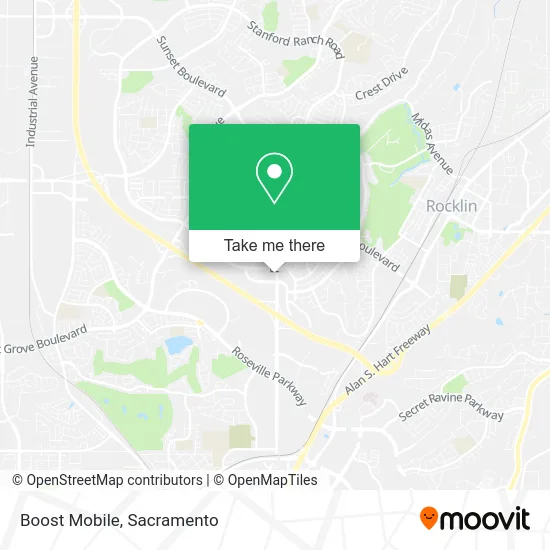 Mapa de Boost Mobile