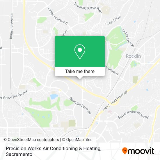 Precision Works Air Conditioning & Heating map